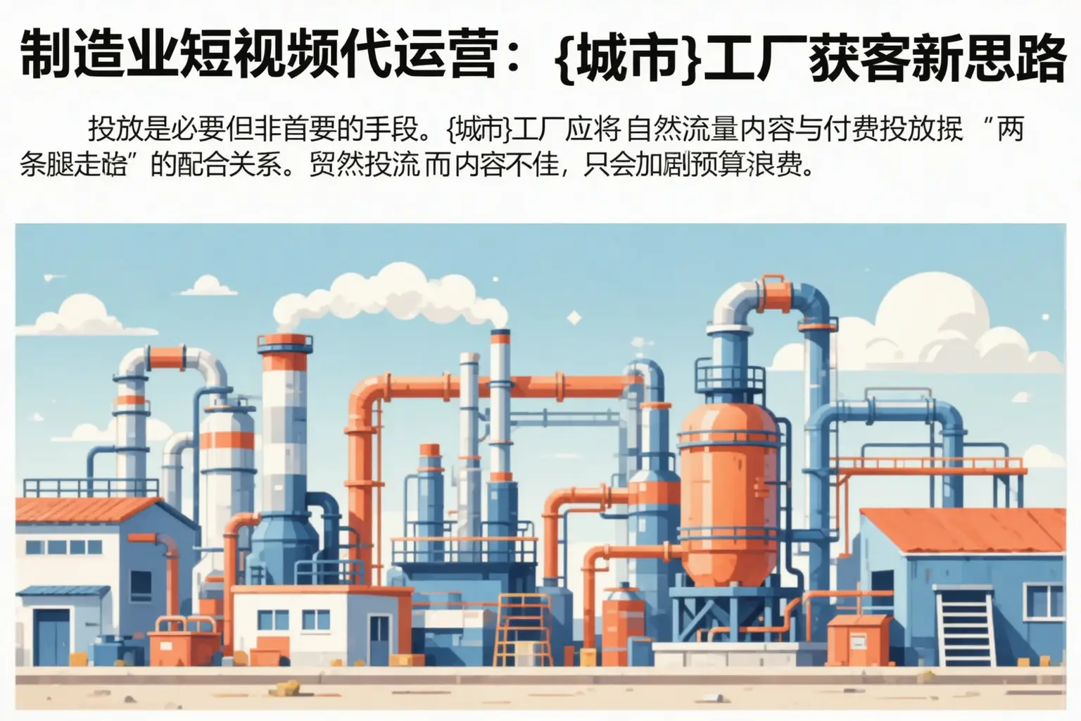 制造业短视频代运营：酒泉工厂获客新思路