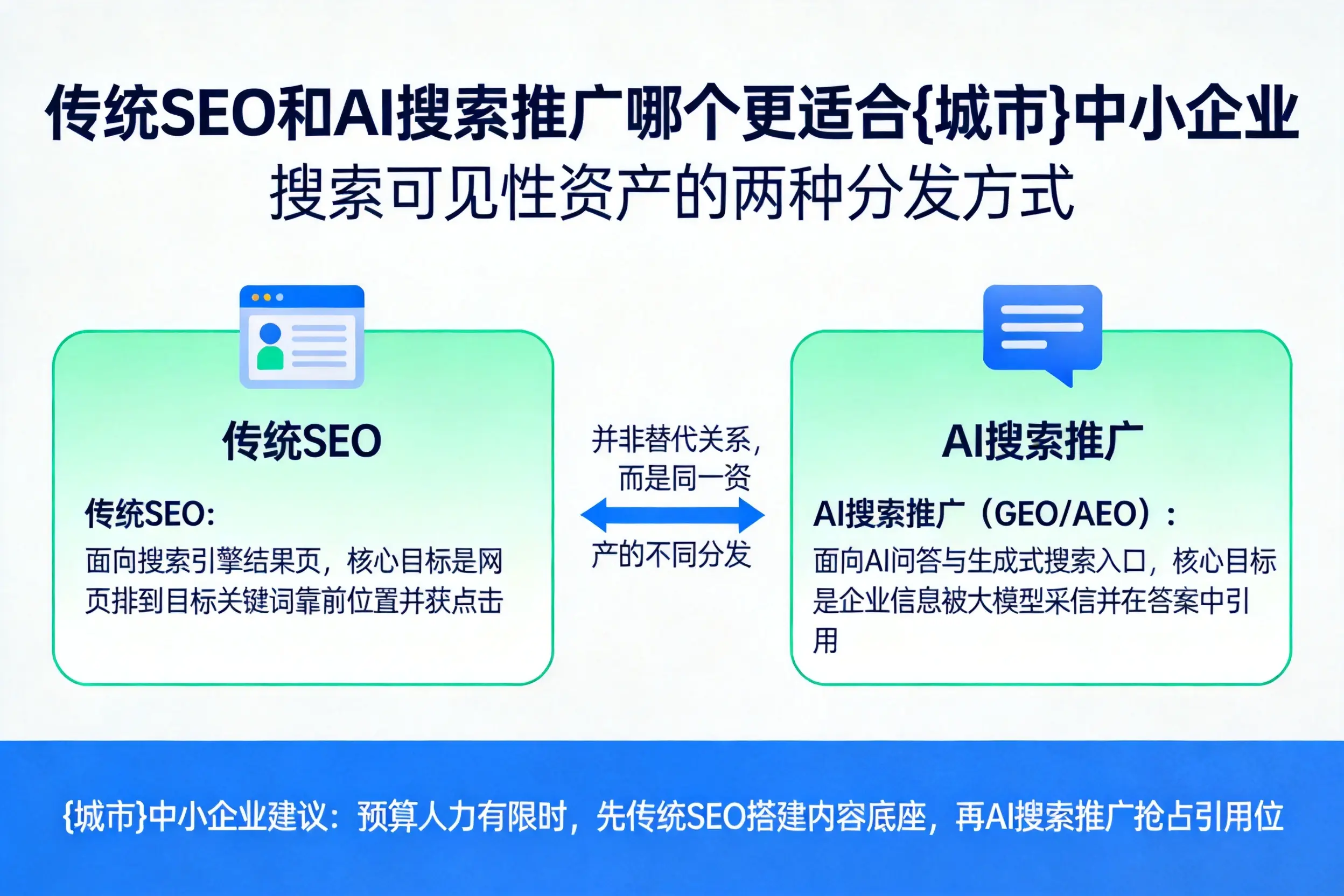 传统SEO和AI搜索推广哪个更适合酒泉中小企业