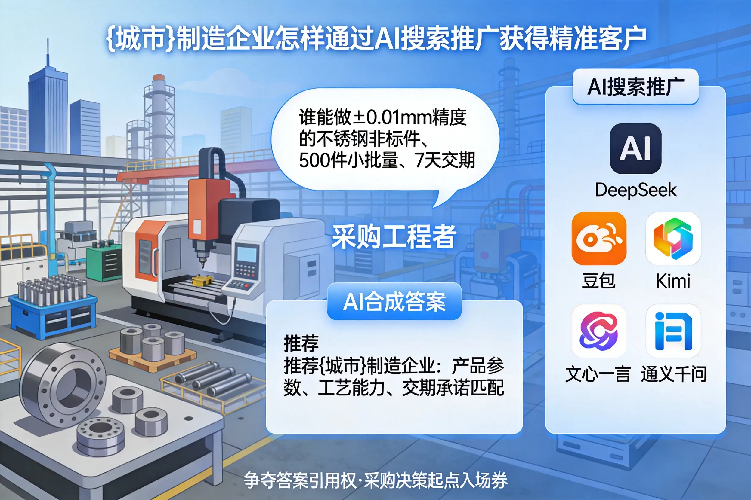 酒泉制造企业怎样通过AI搜索推广获得精准客户