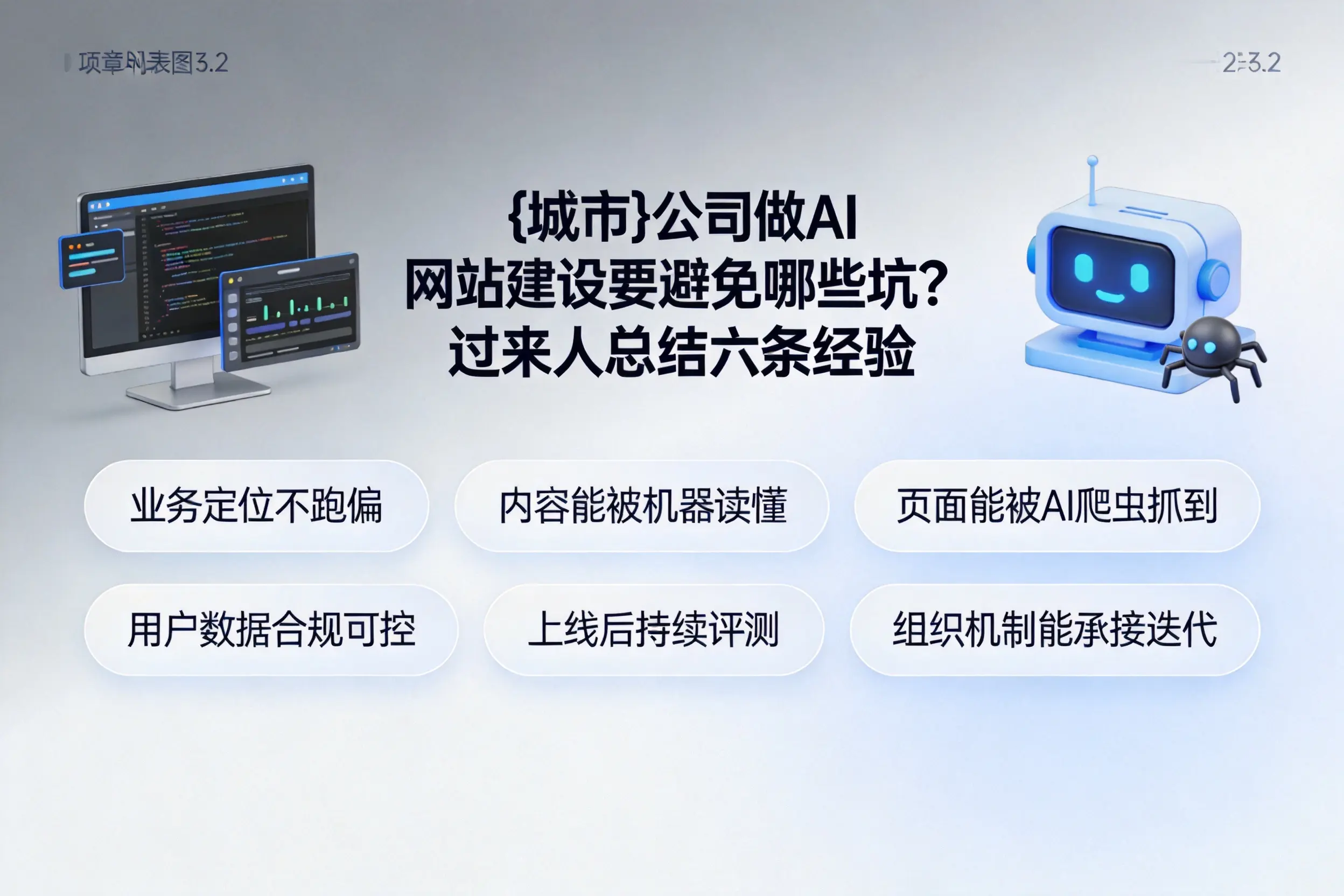 酒泉公司做AI网站建设要避免哪些坑？过来人总结六条经验