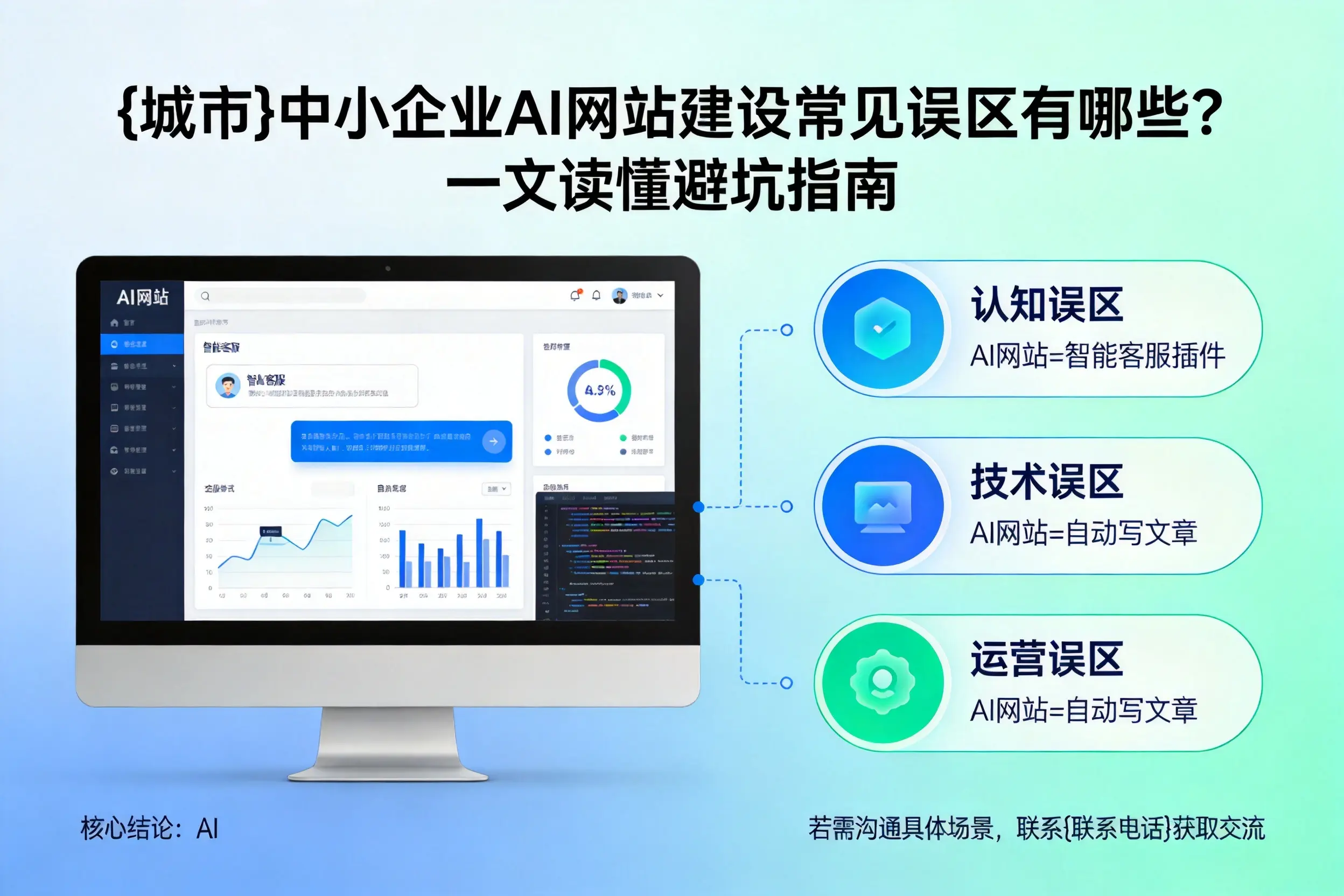 酒泉中小企业AI网站建设常见误区有哪些？一文读懂避坑指南