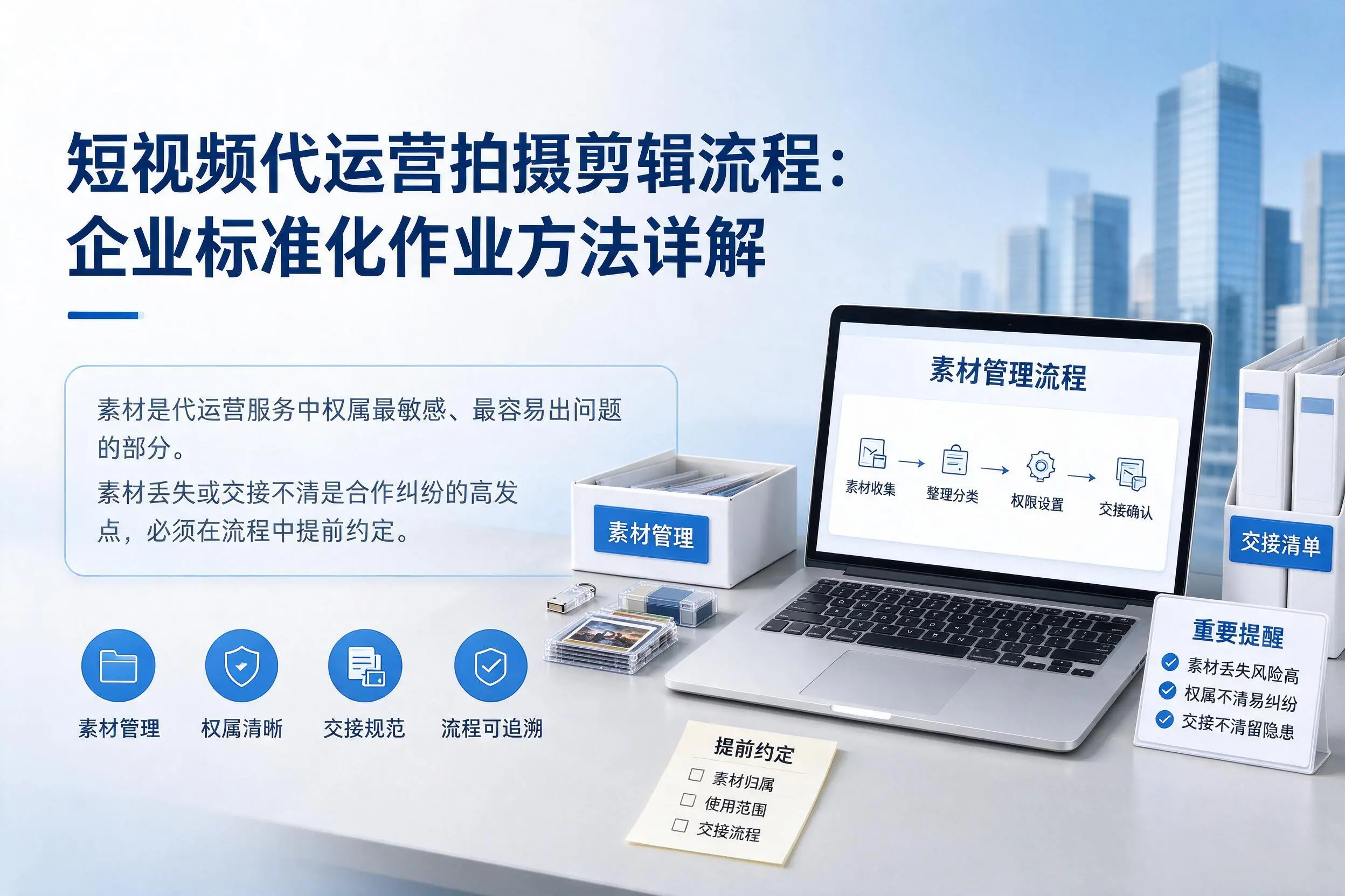 短视频代运营拍摄剪辑流程：酒泉企业标准化作业方法详解