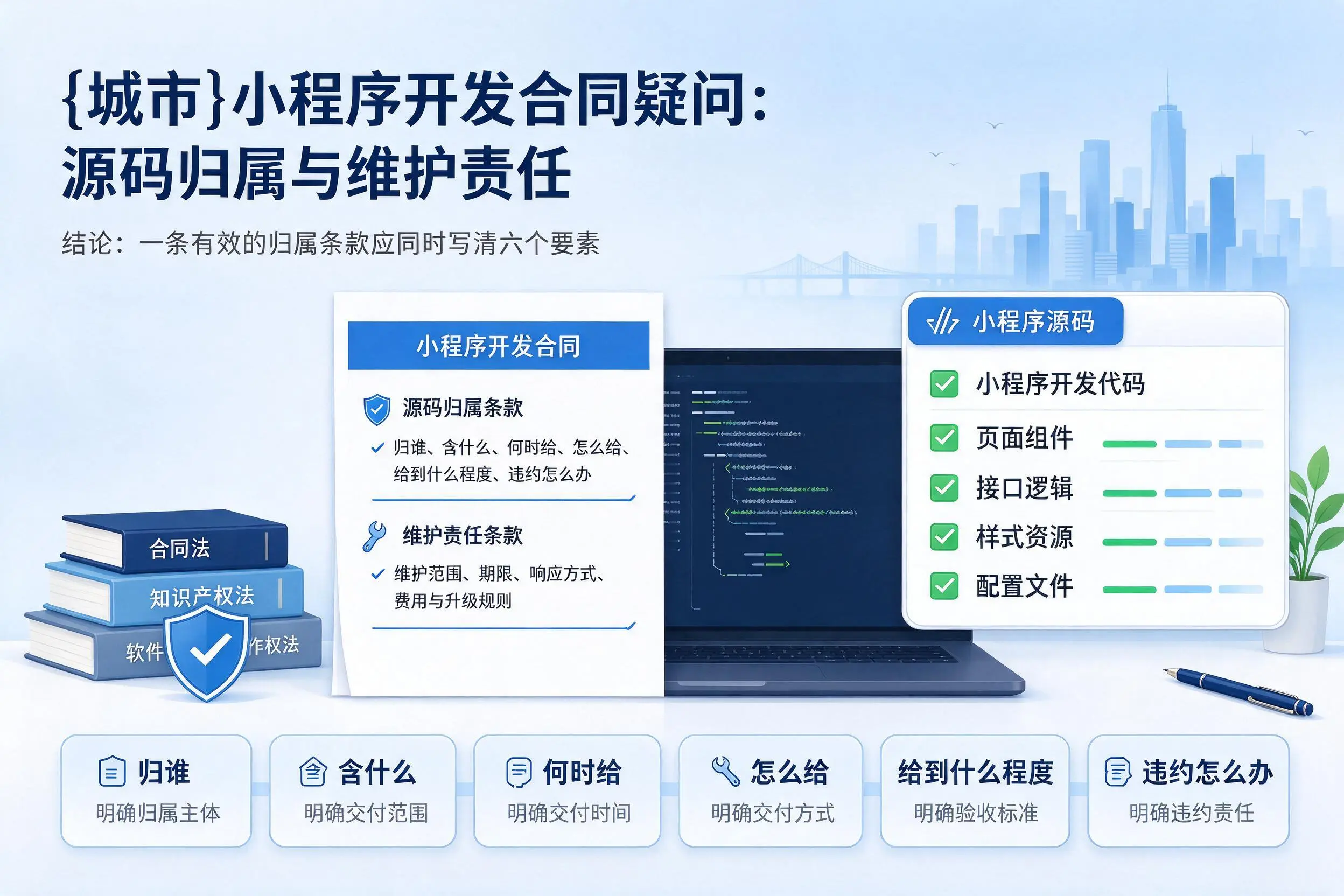酒泉小程序开发合同疑问：源码归属与维护责任