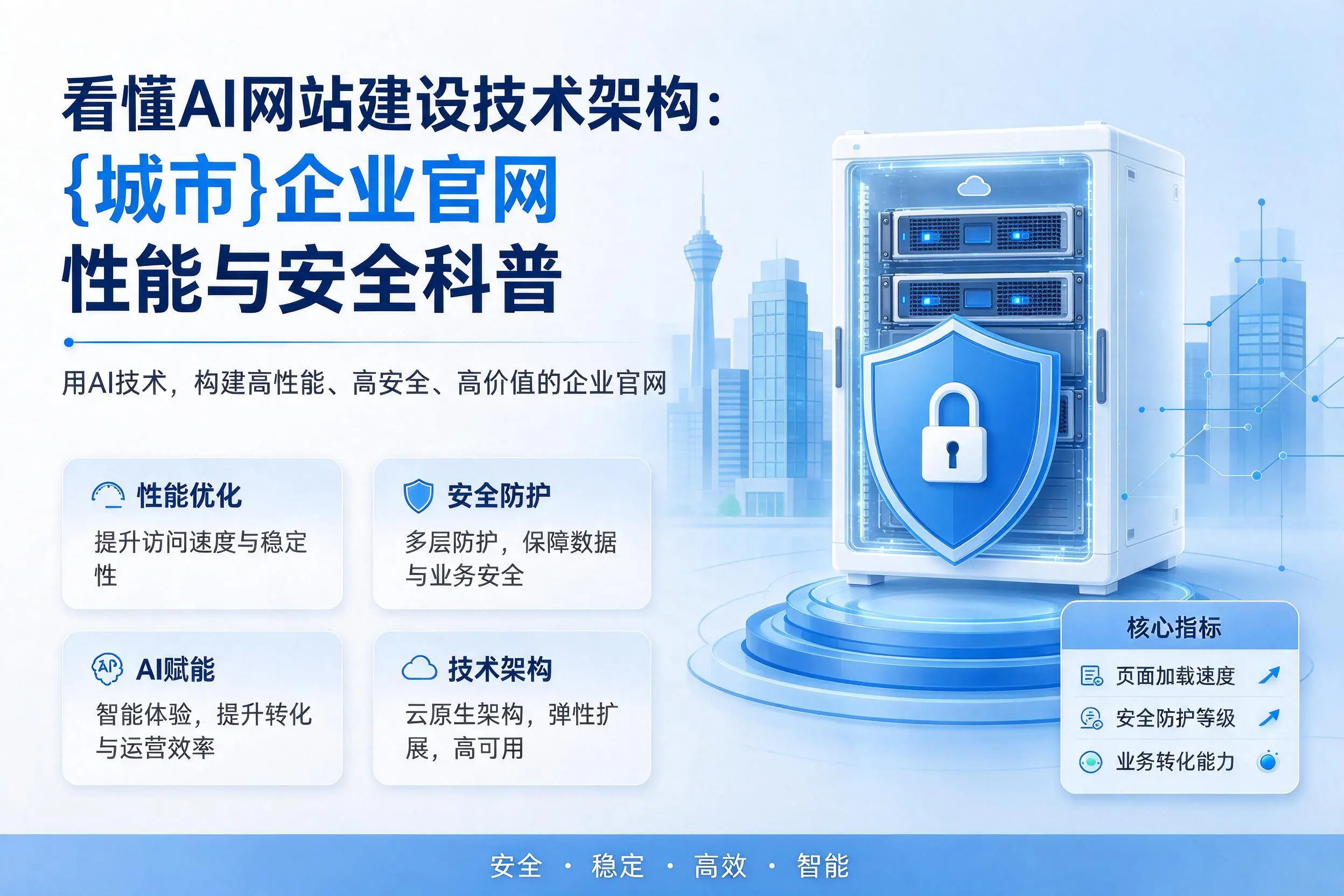 看懂AI网站建设技术架构：酒泉企业官网性能与安全科普
